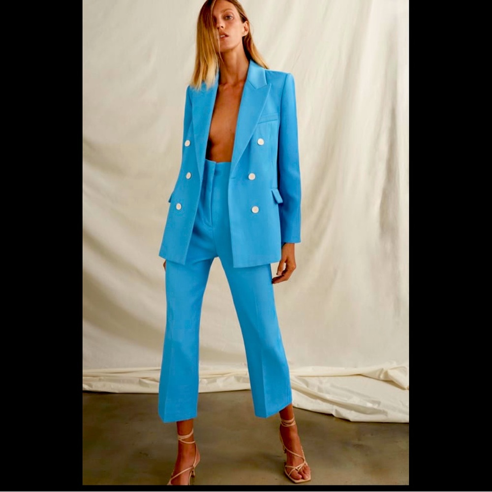 Zara Blue Oversized Blazer